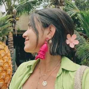 Tassel Earrings Cha Cha Rosé